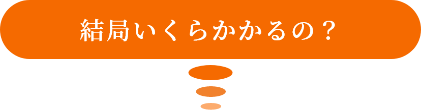 結局いくらかかるの？