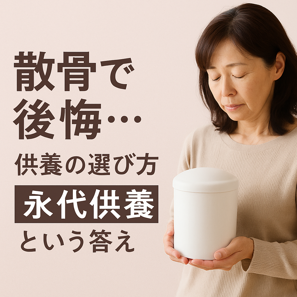 散骨で後悔　永代供養